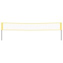 Siatka do badmintona, żółto-czarna, 600x155 cm, polietylen Lumarko!
