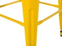 Zestaw 2 stołków barowych metalowych 76 cm żółty CABRILLO Lumarko!