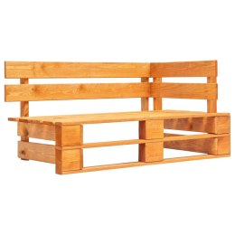 Ogrodowa ławka narożna z palet, drewno, miodowy brąz Lumarko!