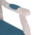 Fotel, niebieski, 54x59x99 cm, obity aksamitem Lumarko!