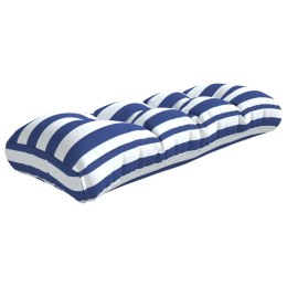 Poduszka na sofę z palet, niebiesko-białe paski, 120x40x12 cm  Lumarko!