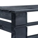Ogrodowa ławka z palet, drewno, czarna Lumarko!