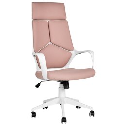 Krzesło biurowe regulowane biało-różowe DELIGHT Lumarko!