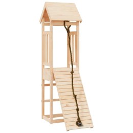 Domek ze ścianką wspinaczkową dla dzieci, lite drewno sosnowe Lumarko!