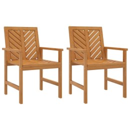 Ogrodowe krzesła stołowe, 2 szt., lite drewno akacjowe Lumarko!