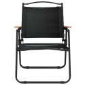 Krzesła turystyczne, 2 szt., czarne, 54x55x78cm, tkanina Oxford Lumarko!