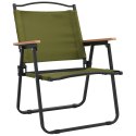 Krzesła turystyczne, 2 szt., zielone, 54x55x78cm tkanina Oxford Lumarko!