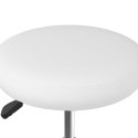 Krzesła stołowe, 4 szt., białe, sztuczna skóra Lumarko!