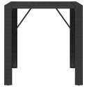 Stolik barowy ze szklanym blatem, czarny, 105x80x110 cm Lumarko!