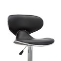 Krzesła barowe, 2 szt., czarne, sztuczna skóra Lumarko!