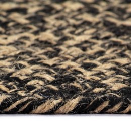 Ręcznie wykonany dywanik, juta, czarno-brązowy, 240 cm Lumarko!