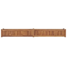 Podwyższona donica 200x30x25 cm, lite drewno tekowe Lumarko!