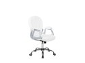 Krzesło biurowe regulowane ekoskóra białe PRINCESS Lumarko!