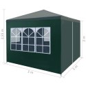 Namiot imprezowy, 3 x 3 m, zielony Lumarko!
