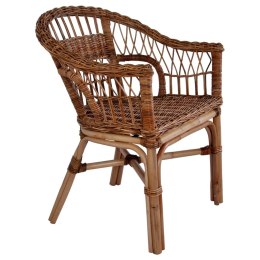 Krzesła ogrodowe, naturalny rattan, brązowe Lumarko!
