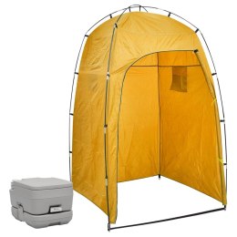 Przenośna toaleta turystyczna z namiotem, 10+10 L Lumarko!