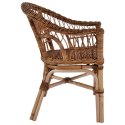 Krzesła ogrodowe, 6 szt., naturalny rattan, brązowe Lumarko!