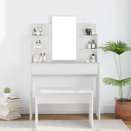 Toaletka z lustrem, biała, 96x40x142 cm Lumarko!