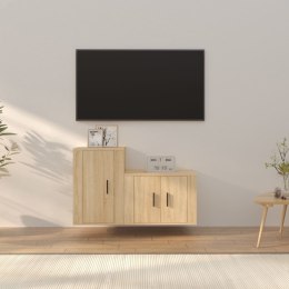 Zestaw 2 szafek TV, dąb sonoma, materiał drewnopochodny Lumarko!