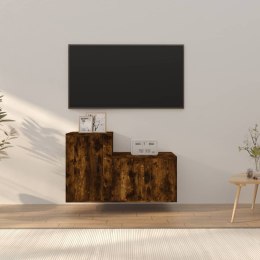 Zestaw 2 szafek TV, przydymiony dąb, materiał drewnopochodny Lumarko!