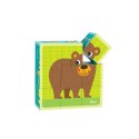 TOOKY TOY Układanka Montessori Bloki Kostki Sześciany Puzzle Zwierzęta + wzorniki  Lumarko!