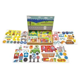 Układanka Edukacyjna Montessori Magnetyczne Pudełko Dla Dzieci 80 El.  Lumarko!