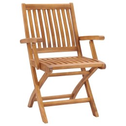 Składane krzesła ogrodowe, 6 szt., lite drewno tekowe Lumarko!