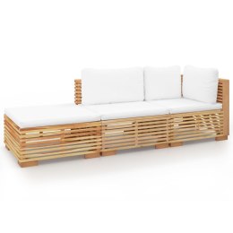 3-cz. zestaw wypoczynkowy do ogrodu, poduszki, drewno tekowe Lumarko!