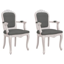 Krzesła stołowe, 2 szt., ciemnoszare, 62x59,5x100,5 cm, aksamit Lumarko!