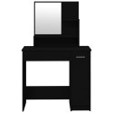Toaletka z lustrem, czarna, 86,5x35x136 cm Lumarko!