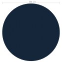 Pływająca folia solarna z PE na basen, 250 cm, czarno-niebieska Lumarko!
