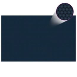 Pływająca pokrywa solarna z PE, 260x160 cm, czarno-niebieska Lumarko!