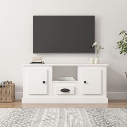 Szafka pod TV, biała, 100x35,5x45 cm, materiał drewnopochodny Lumarko!