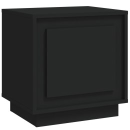 Szafka nocna, czarna, 44x35x45 cm, materiał drewnopochodny Lumarko!