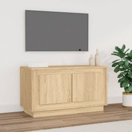 Szafka pod TV, dąb sonoma, 80x35x45 cm, materiał drewnopochodny Lumarko!