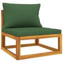 4-cz. ogrodowy zestaw wypoczynkowy, zielone poduszki, drewno Lumarko!