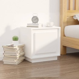 Szafka nocna, biała, 44x35x45 cm, materiał drewnopochodny Lumarko!