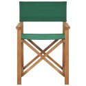 Składane krzesła reżyserskie, 2 szt., zielone, drewno tekowe Lumarko!