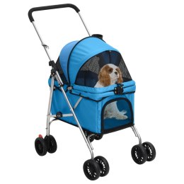 Składany wózek dla psa, niebieski, 76x50x100 cm, tkanina Oxford Lumarko!