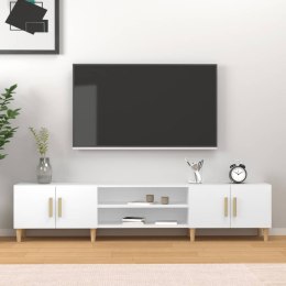 Szafka pod TV, biała, 180x31,5x40 cm, materiał drewnopochodny Lumarko!