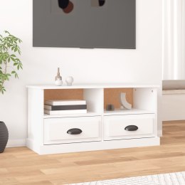 Szafka pod TV, biała, 93x35,5x45 cm, materiał drewnopochodny Lumarko!
