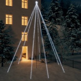 Choinka z lampek, 1300 zimnych białych diod LED, 8 m Lumarko!