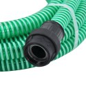 Wąż ssący ze złączami z PVC, 10 m, 22 mm, zielony Lumarko!