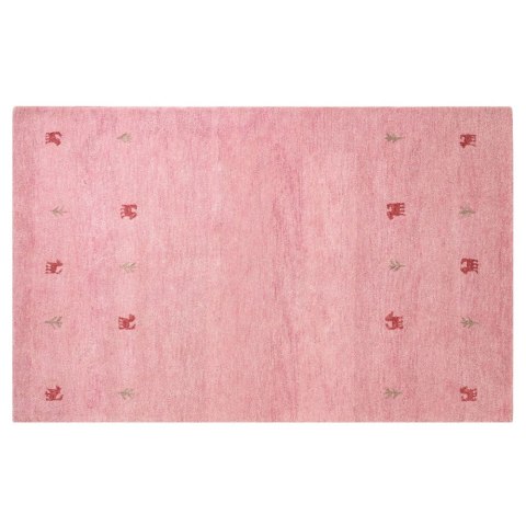 Dywan wełniany 140 x 200 cm różowy YULAFI Lumarko!