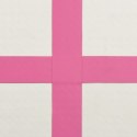 Mata gimnastyczna z pompką, 60x100x20 cm, PVC, różowa Lumarko!