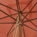 Parasol ogrodowy na drewnianym słupku, terakota, 300x300x273 cm Lumarko!