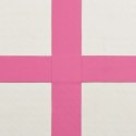 Mata gimnastyczna z pompką, 60x100x15 cm, PVC, różowa Lumarko!
