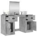 Toaletka z lustrem, szarość betonu, 130x50x132,5 cm Lumarko!