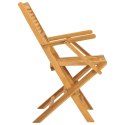 Składane krzesła ogrodowe, 2 szt., 55x62x90 cm, drewno tekowe Lumarko!