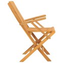 Składane krzesła ogrodowe, 2 szt., 61x67x90 cm, drewno tekowe Lumarko!